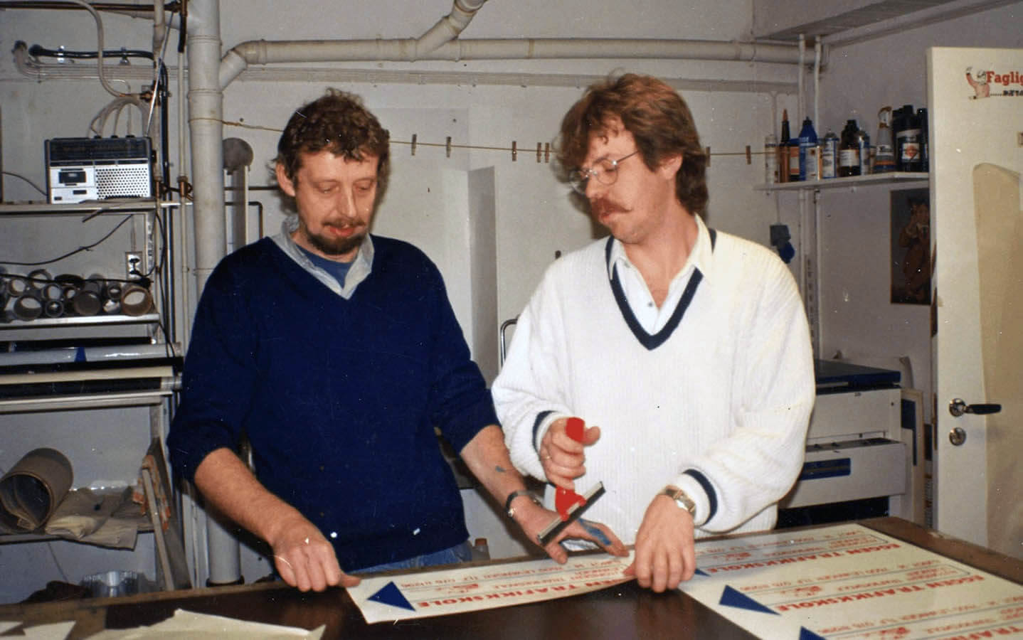 Gunnar og Ragnar Vestvik i 1986.