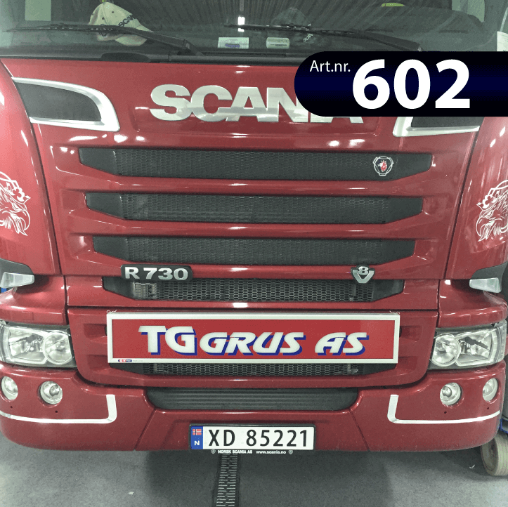 Rød Scania med GV Flexi+ for TG Grus.