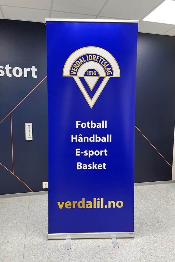 Roll-up for Verdal Idrettslag.