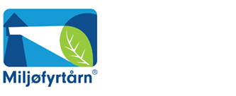 Miljoefyrtaarn-sertifisert bedrift.