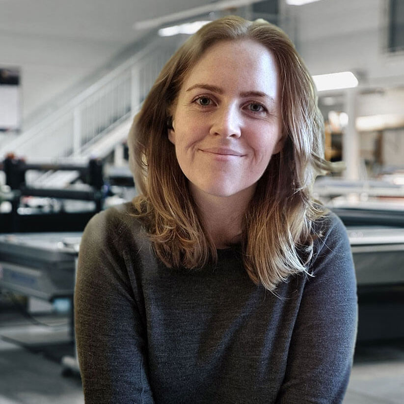 GV Reklames designer og webutvikler Monika Halsan.